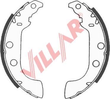 Villar 629.0569 - Jeu de mâchoires de frein cwaw.fr