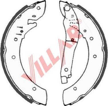 Villar 629.0568 - Jeu de mâchoires de frein cwaw.fr