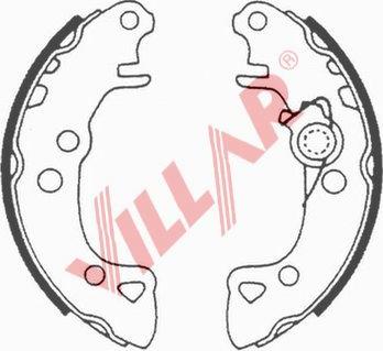 Villar 629.0518 - Jeu de mâchoires de frein cwaw.fr