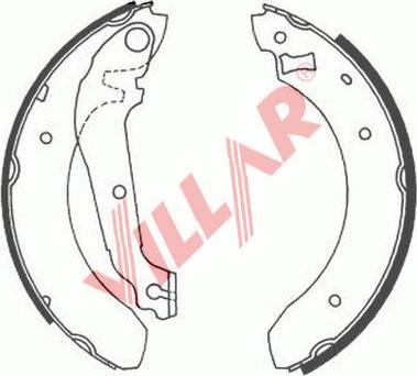 Villar 629.0535 - Jeu de mâchoires de frein cwaw.fr