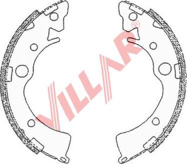 Villar 629.0696 - Jeu de mâchoires de frein cwaw.fr