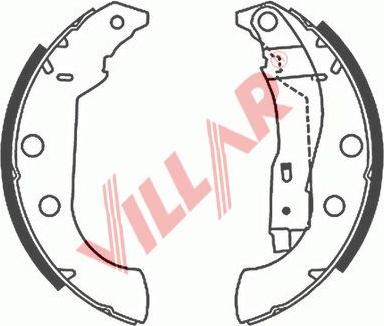 Villar 629.0692 - Jeu de mâchoires de frein cwaw.fr