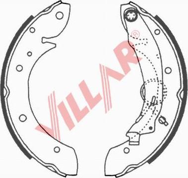 Villar 629.0648 - Jeu de mâchoires de frein cwaw.fr