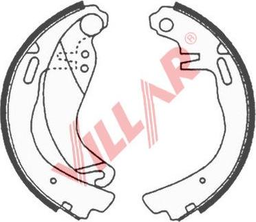 Villar 629.0619 - Jeu de mâchoires de frein cwaw.fr