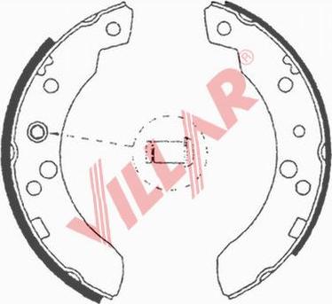 Villar 629.0611 - Jeu de mâchoires de frein cwaw.fr