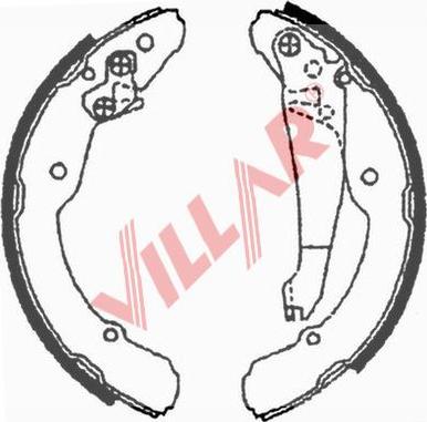 Villar 629.0689 - Jeu de mâchoires de frein cwaw.fr