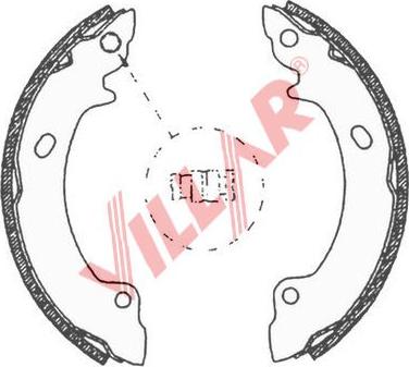 Villar 629.0680 - Jeu de mâchoires de frein cwaw.fr