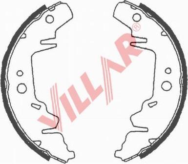 Villar 629.0687 - Jeu de mâchoires de frein cwaw.fr