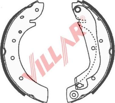 Villar 629.0630 - Jeu de mâchoires de frein cwaw.fr