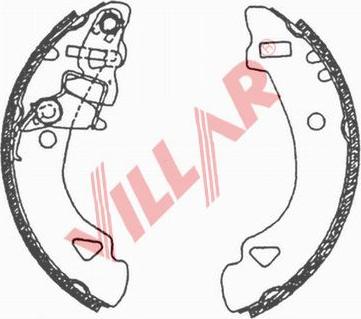 Villar 629.0627 - Jeu de mâchoires de frein cwaw.fr