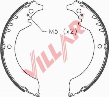 Villar 629.0679 - Jeu de mâchoires de frein cwaw.fr