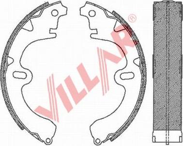 Villar 629.0676 - Jeu de mâchoires de frein cwaw.fr