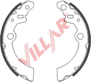 Villar 629.0856 - Jeu de mâchoires de frein cwaw.fr