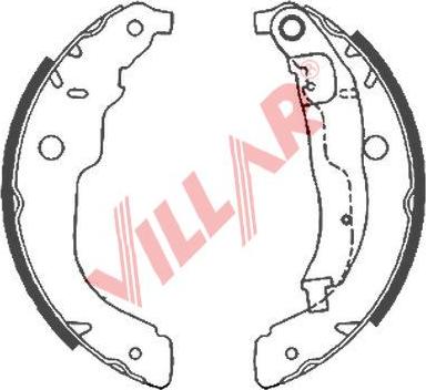 Villar 629.0863 - Jeu de mâchoires de frein cwaw.fr