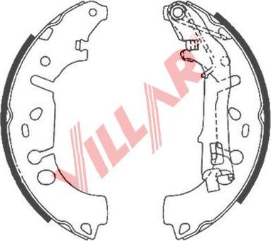 Villar 629.0867 - Jeu de mâchoires de frein cwaw.fr