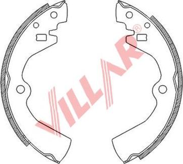 Villar 629.0809 - Jeu de mâchoires de frein cwaw.fr