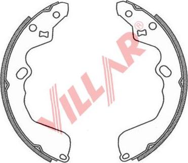 Villar 629.0806 - Jeu de mâchoires de frein cwaw.fr