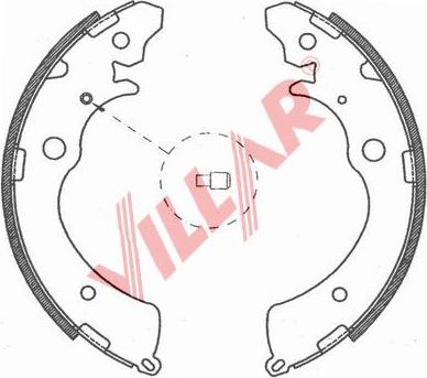 Villar 629.0803 - Jeu de mâchoires de frein cwaw.fr