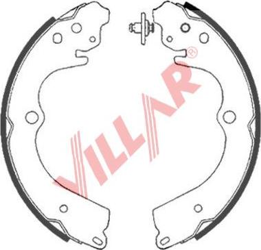 Villar 629.0889 - Jeu de mâchoires de frein cwaw.fr