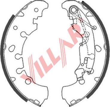 Villar 629.0886 - Jeu de mâchoires de frein cwaw.fr