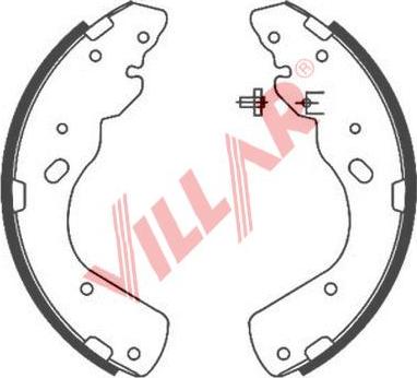 Villar 629.0834 - Jeu de mâchoires de frein cwaw.fr