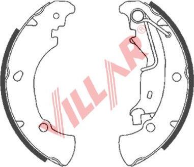 Villar 629.0838 - Jeu de mâchoires de frein cwaw.fr