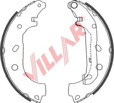 Villar 629.0823 - Jeu de mâchoires de frein cwaw.fr