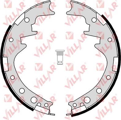 Villar 629.0392 - Jeu de mâchoires de frein cwaw.fr