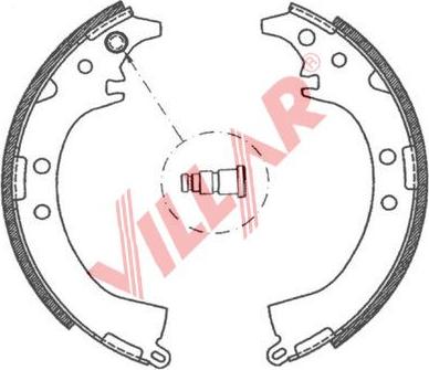 Villar 629.0796 - Jeu de mâchoires de frein cwaw.fr