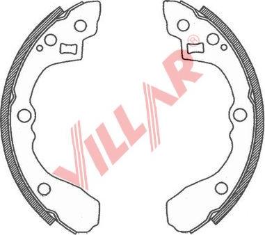 Villar 629.0790 - Jeu de mâchoires de frein cwaw.fr