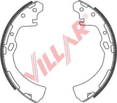 Villar 629.0751 - Jeu de mâchoires de frein cwaw.fr