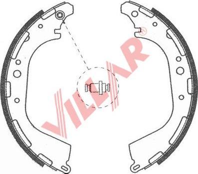 Villar 629.0753 - Jeu de mâchoires de frein cwaw.fr