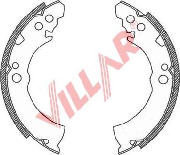 Villar 629.0752 - Jeu de mâchoires de frein cwaw.fr