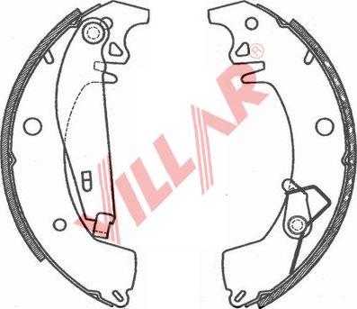 Villar 629.0760 - Jeu de mâchoires de frein cwaw.fr