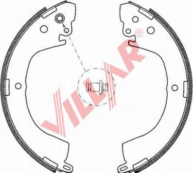 Villar 629.0718 - Jeu de mâchoires de frein cwaw.fr