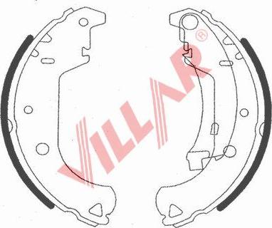 Villar 629.0724 - Jeu de mâchoires de frein cwaw.fr