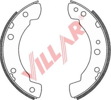 Villar 629.0725 - Jeu de mâchoires de frein cwaw.fr