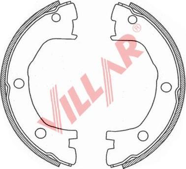 Villar 629.0723 - Jeu de mâchoires de frein, frein de stationnement cwaw.fr