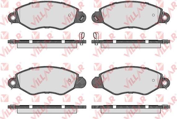 Villar 626.0994 - Kit de plaquettes de frein, frein à disque cwaw.fr