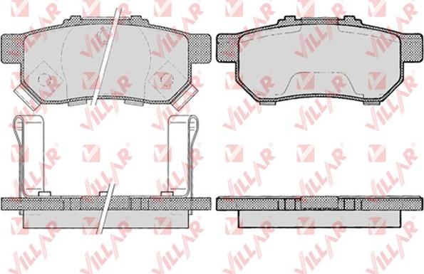 Villar 626.0991 - Kit de plaquettes de frein, frein à disque cwaw.fr