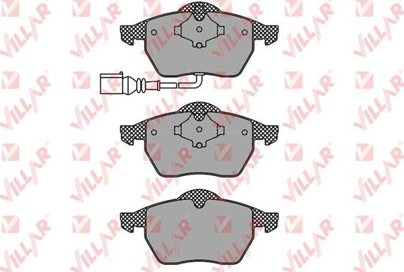 Villar 626.0969 - Kit de plaquettes de frein, frein à disque cwaw.fr