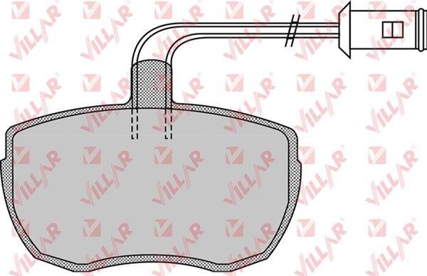 Villar 626.0968 - Kit de plaquettes de frein, frein à disque cwaw.fr