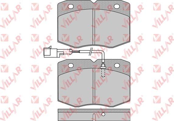 Villar 626.0963 - Kit de plaquettes de frein, frein à disque cwaw.fr