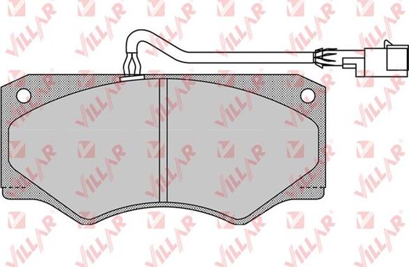 Villar 626.0962 - Kit de plaquettes de frein, frein à disque cwaw.fr