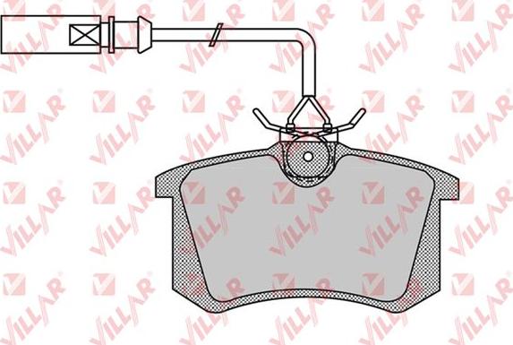 Villar 626.0980 - Kit de plaquettes de frein, frein à disque cwaw.fr