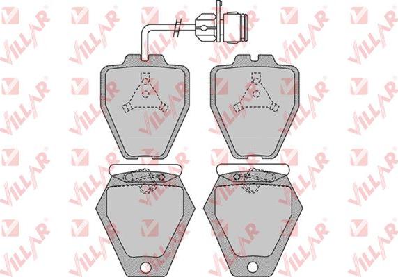 Villar 626.0981 - Kit de plaquettes de frein, frein à disque cwaw.fr