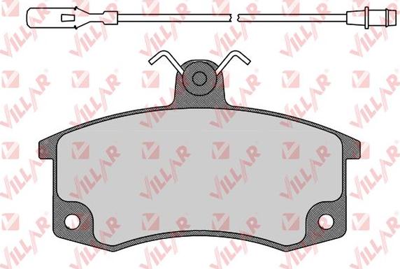 Villar 626.0988 - Kit de plaquettes de frein, frein à disque cwaw.fr