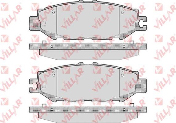 Villar 626.0939 - Kit de plaquettes de frein, frein à disque cwaw.fr