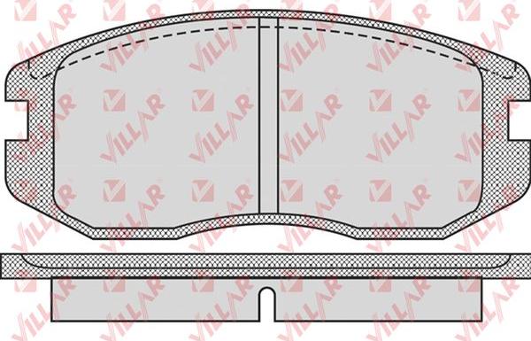 Villar 626.0932 - Kit de plaquettes de frein, frein à disque cwaw.fr