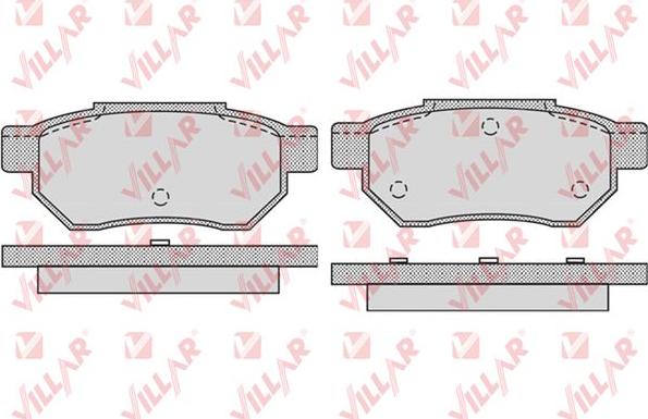 Villar 626.0928 - Kit de plaquettes de frein, frein à disque cwaw.fr